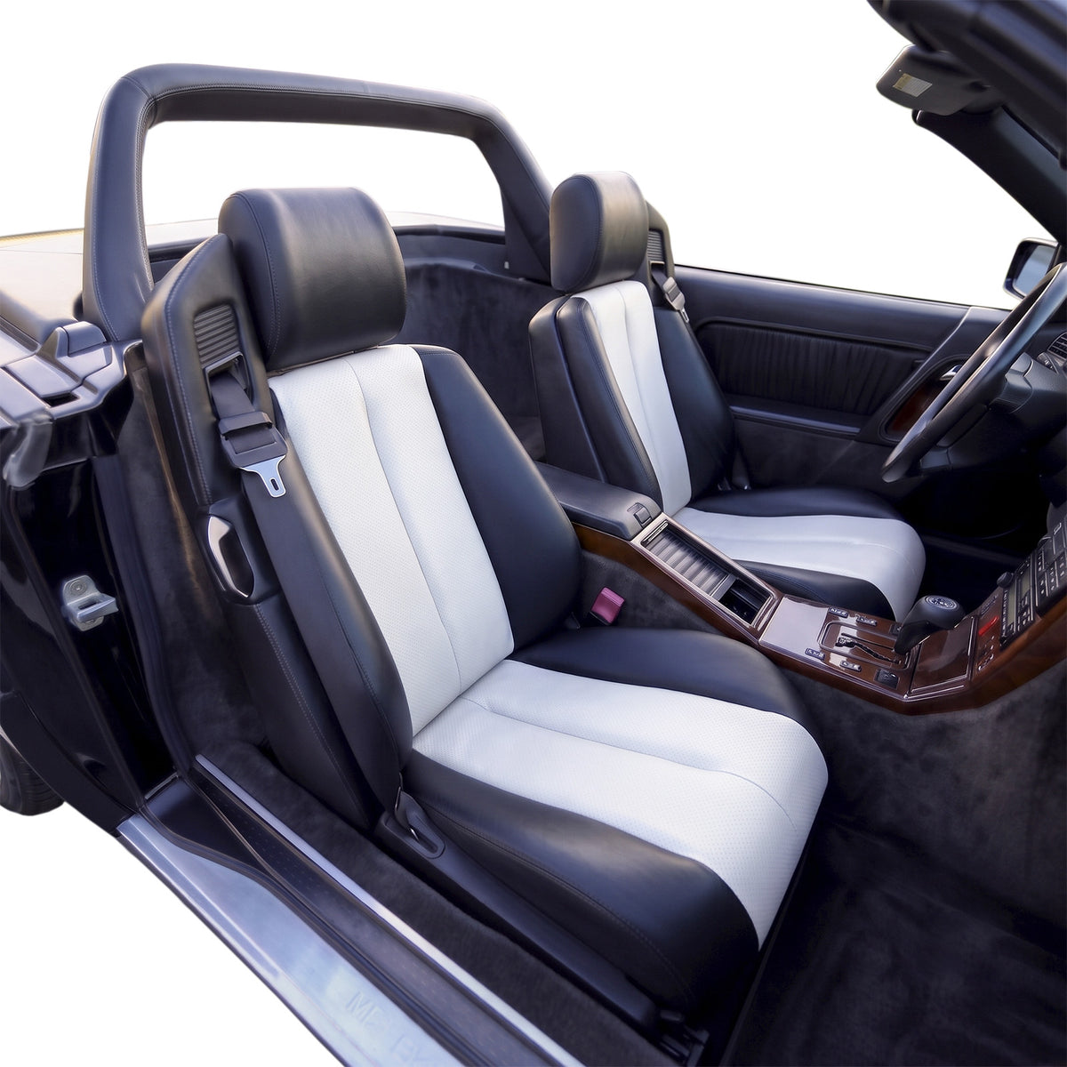 Mercedes-Benz SL R129 Eco Leather Seat Covers Two-Colour Set of 2 — view 2