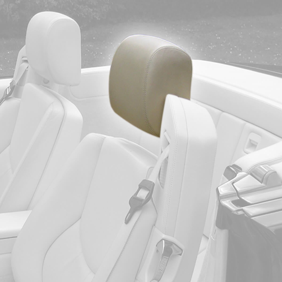 Mercedes-Benz SL R129 Leather Front Seat Headrest Cover Left or Right All Colours (A1299701950 / A1299702050) — view 3