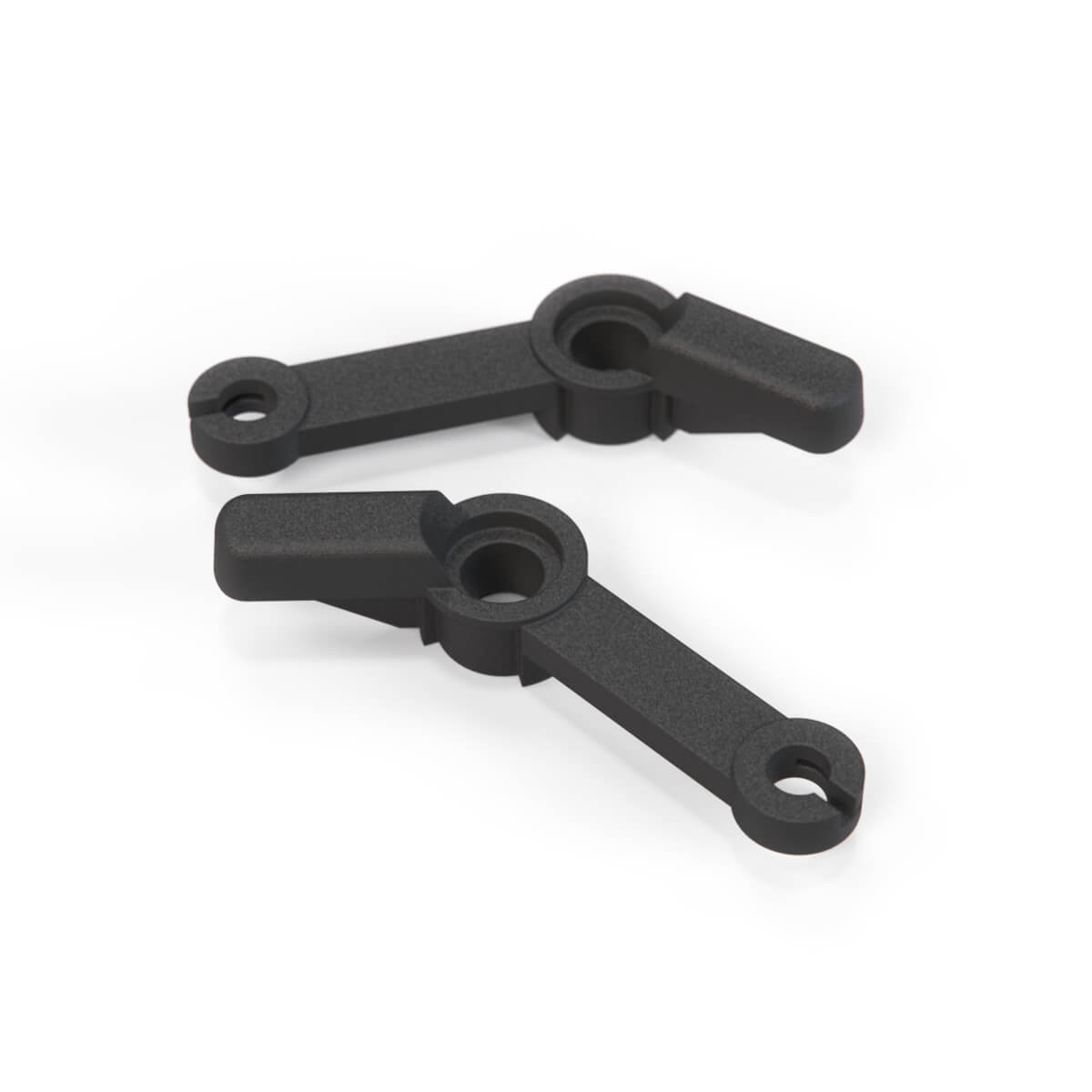 Mercedes-Benz SLK R171 Luggage Compartment Folding Roof Divider Catch Set of 2 Black (A1716900165)