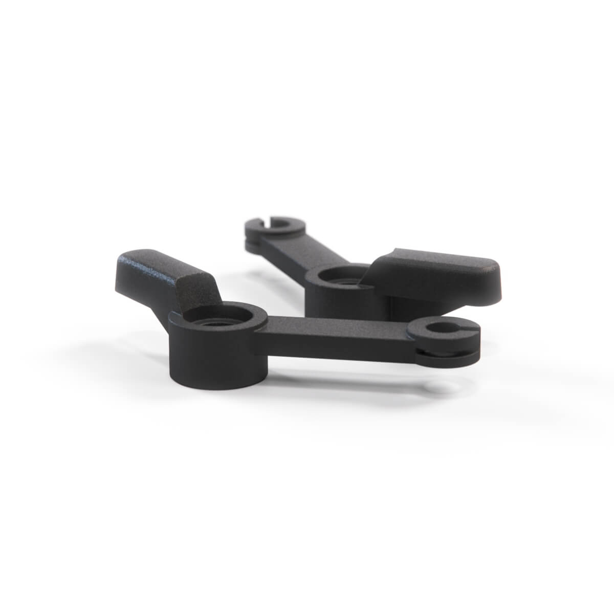 Mercedes-Benz SLK R171 Luggage Compartment Folding Roof Divider Catch Set of 2 Black (A1716900165) — view 2