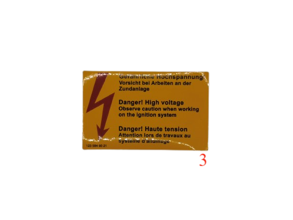 Mercedes-Benz Sticker Dangerous High Voltage — view 3