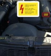 Mercedes-Benz Sticker Dangerous High Voltage — view 4
