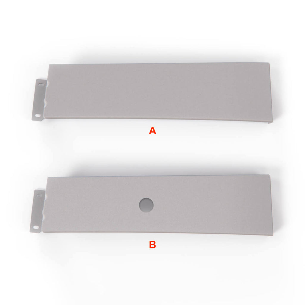 Mercedes-Benz W116 Headlight Lower Trim 2 Versions Left or Right Primed (A1168840948 / A1168841048)