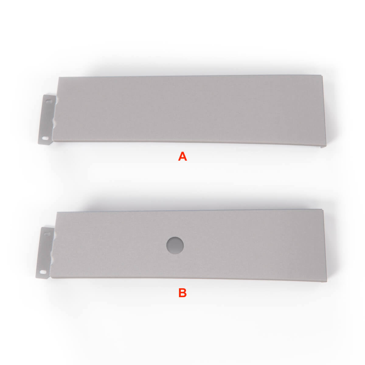 Mercedes-Benz W116 Headlight Lower Trim 2 Versions Left or Right Primed (A1168840948 / A1168841048)