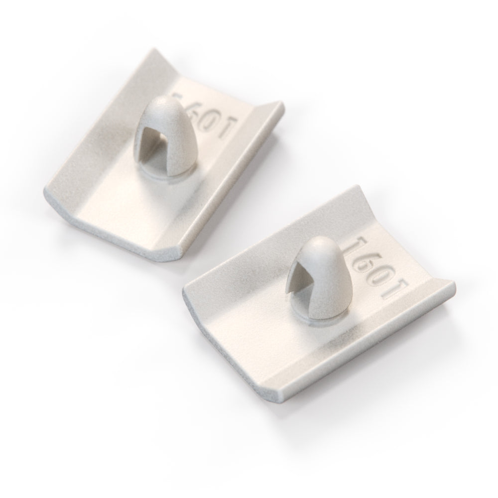 Mercedes-Benz W116 Hood Latch Deflector Set of 2 White (A1168870045)