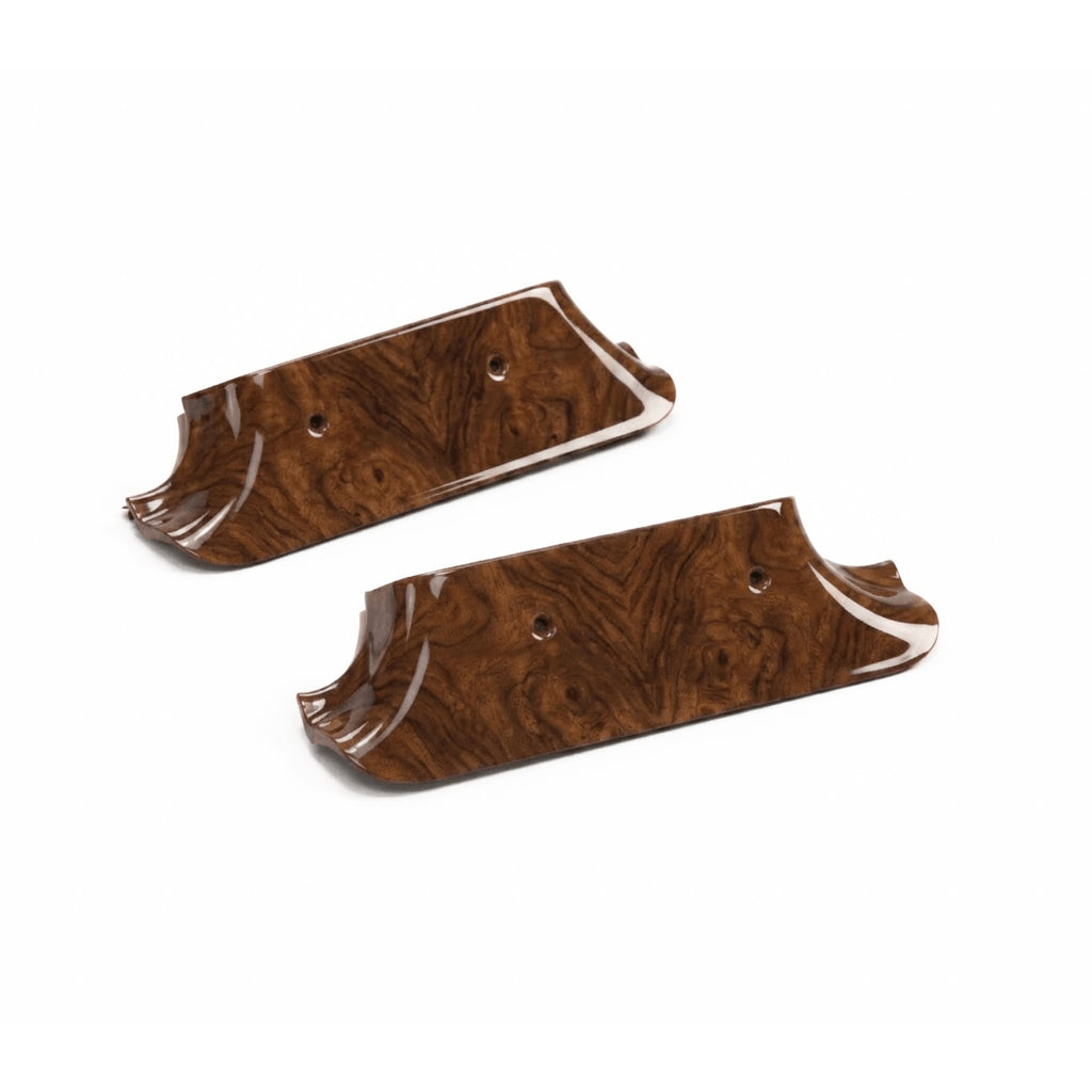 Mercedes-Benz W116 Wooden B-Pillar Lower Cover Trim Set of 2 4 Wood Types (A1166920122 / A1166920222)
