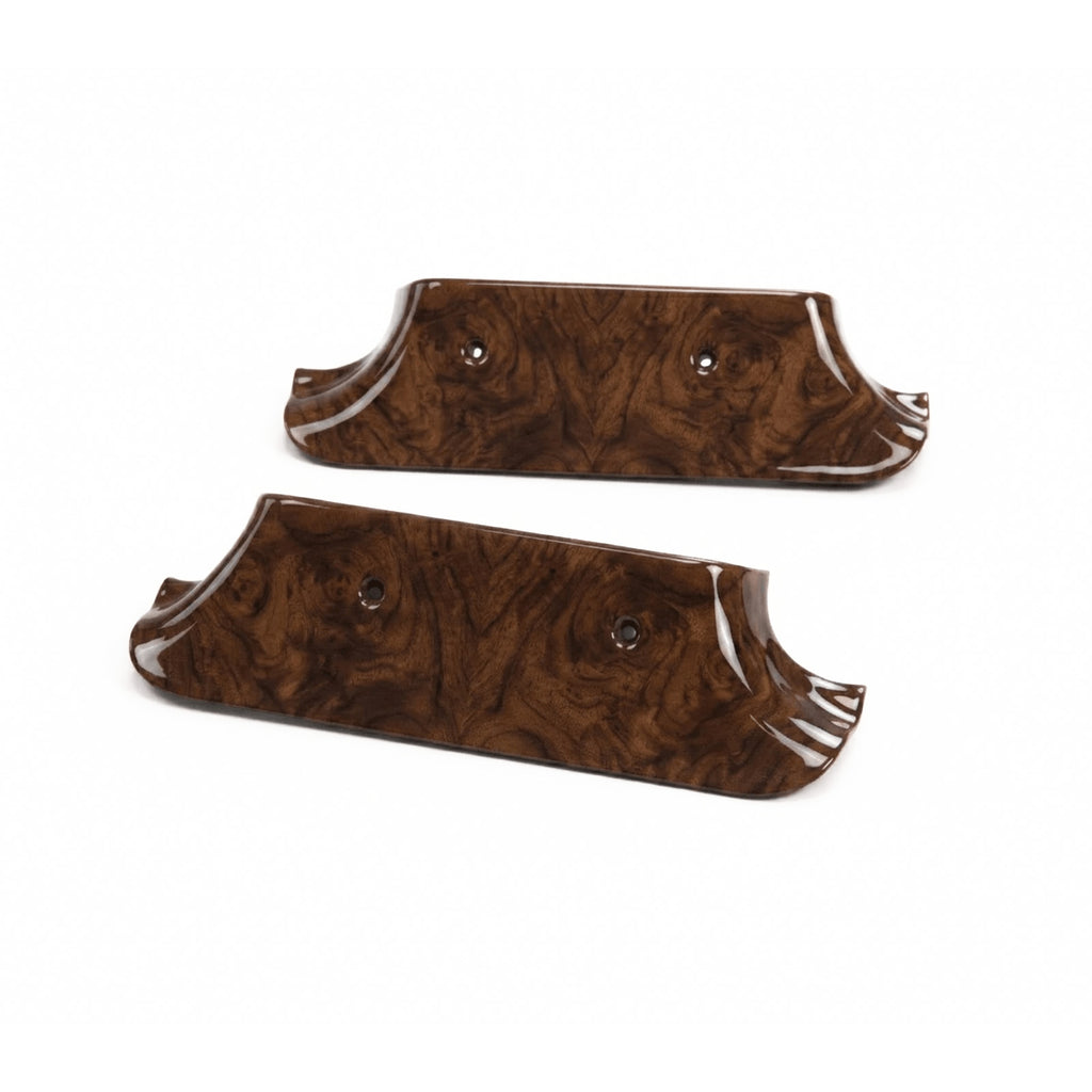 Mercedes-Benz W116 Wooden B-Pillar Lower Cover Trim Set of 2 4 Wood Types (A1166920122 / A1166920222) — view 2