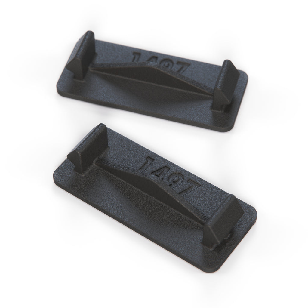 Mercedes-Benz W123 S123 C123 Centre Console Switch Cover Set of 2 Black (A1236831010) — view 3