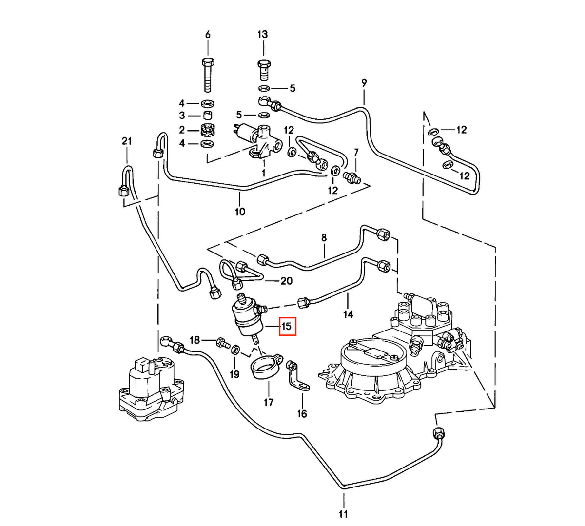 Mercedes-Benz W123 / W126 / W116 / R107 / W460 Fuel Pressure Regulator (0280161007 / 92811023102 / A0000780592) — view 6