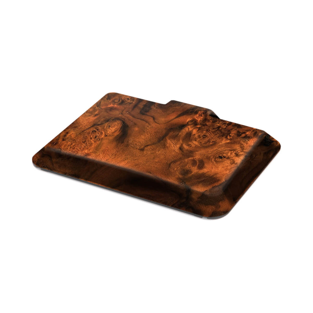 Mercedes-Benz W123 Wooden First Aid Kit Box Flap Zebrano / Walnut (A1238650053) — view 2