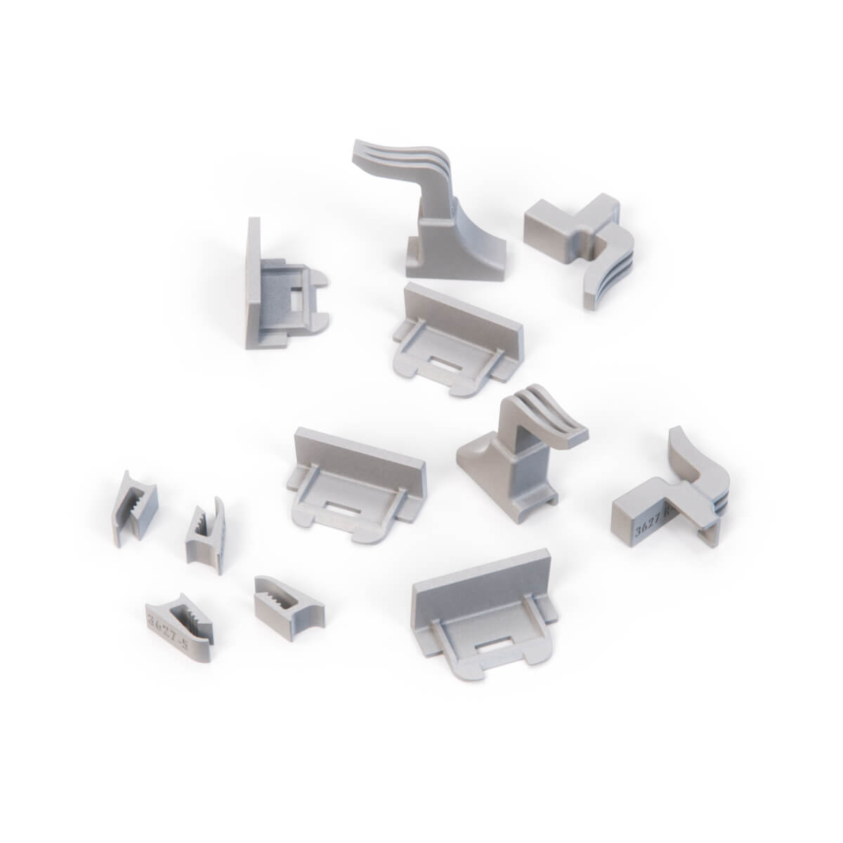 Mercedes-Benz W124 Armrest Repair Kit Front Left and Right Gray (A1249700101 / A1249701201) — view 2