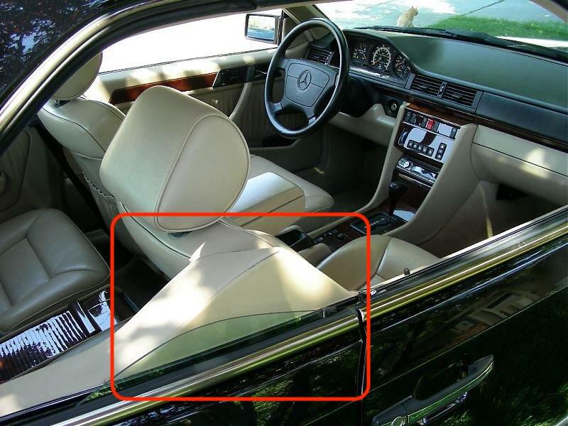 Mercedes-Benz W124 C124 Belt Side / Presenter Cover Left or Right All Colours (A1246921122 / A1246921222) — view 4