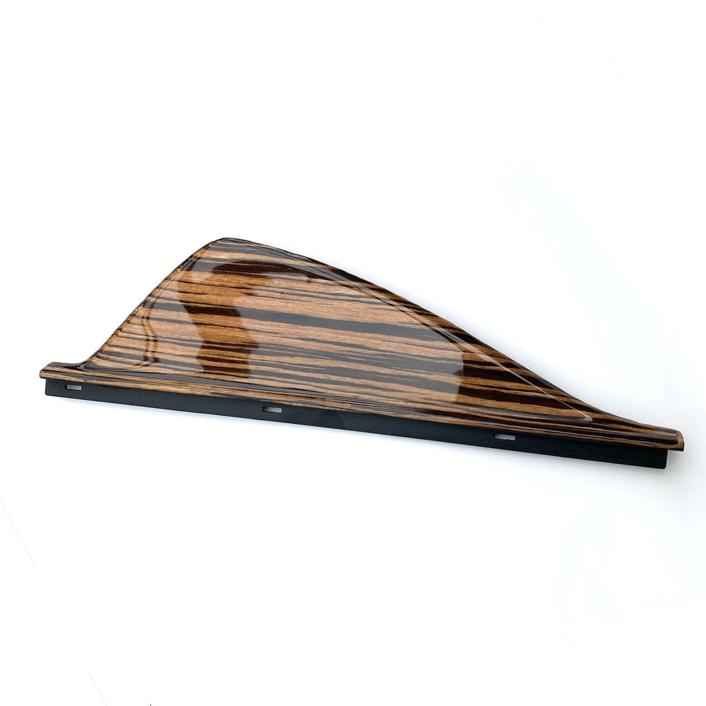 Mercedes-Benz W124 C124 Custom Belt Side / Presenter Cover Left or Right Zebrano Wood (A1246921122 / A1246921222) — view 2