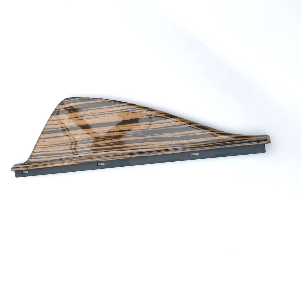 Mercedes-Benz W124 C124 Custom Belt Side / Presenter Cover Left or Right Zebrano Wood (A1246921122 / A1246921222) — view 3