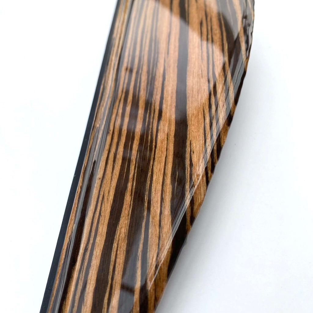 Mercedes-Benz W124 C124 Custom Belt Side / Presenter Cover Left or Right Zebrano Wood (A1246921122 / A1246921222) — view 5