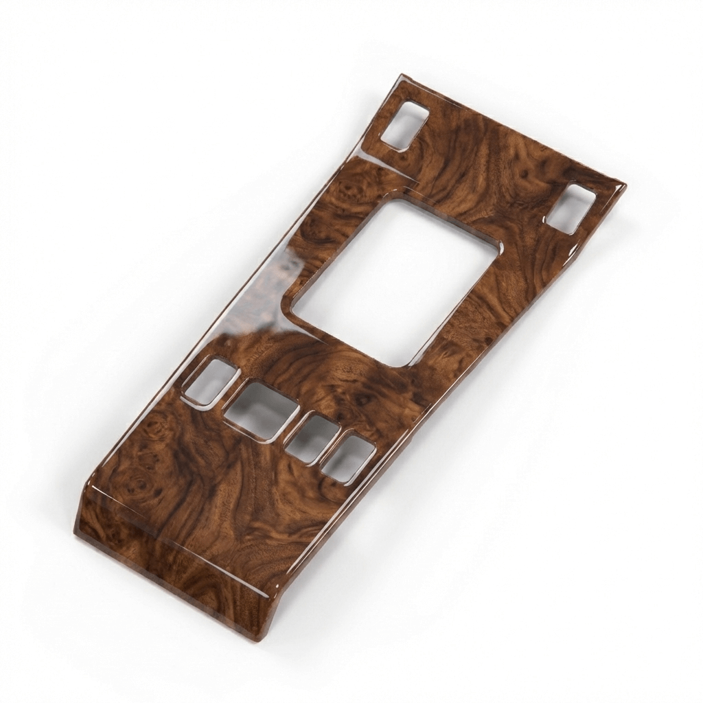 Mercedes-Benz W124 Centre Console Wooden Trim Zebrano / Walnut All Version (A1246806717) — view 2
