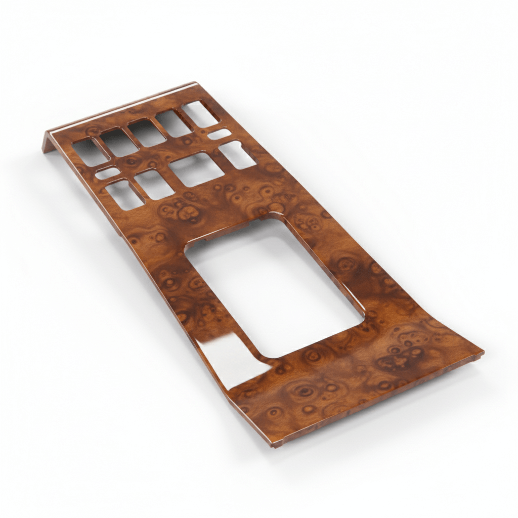 Mercedes-Benz W124 Centre Console Wooden Trim Zebrano / Walnut All Version (A1246833037) — view 3