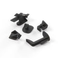 Mercedes-Benz W124 Front Door Panel Map Holder Pocket Repair Kit Hooks Black