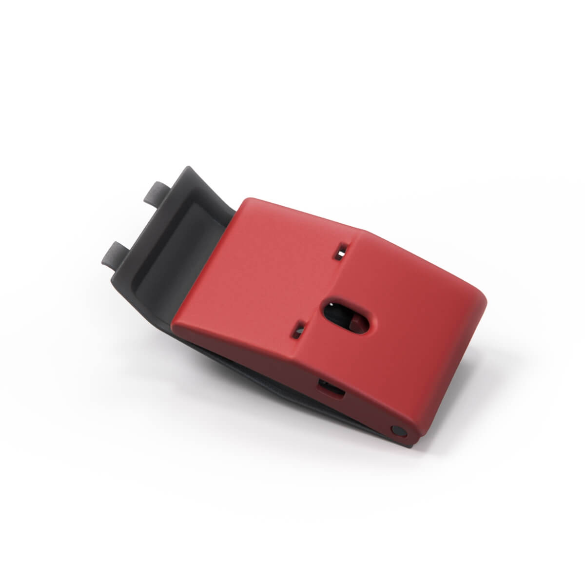 Mercedes-Benz W124 Hood Release Handle Lever Red and Black (A1248800120) — view 2