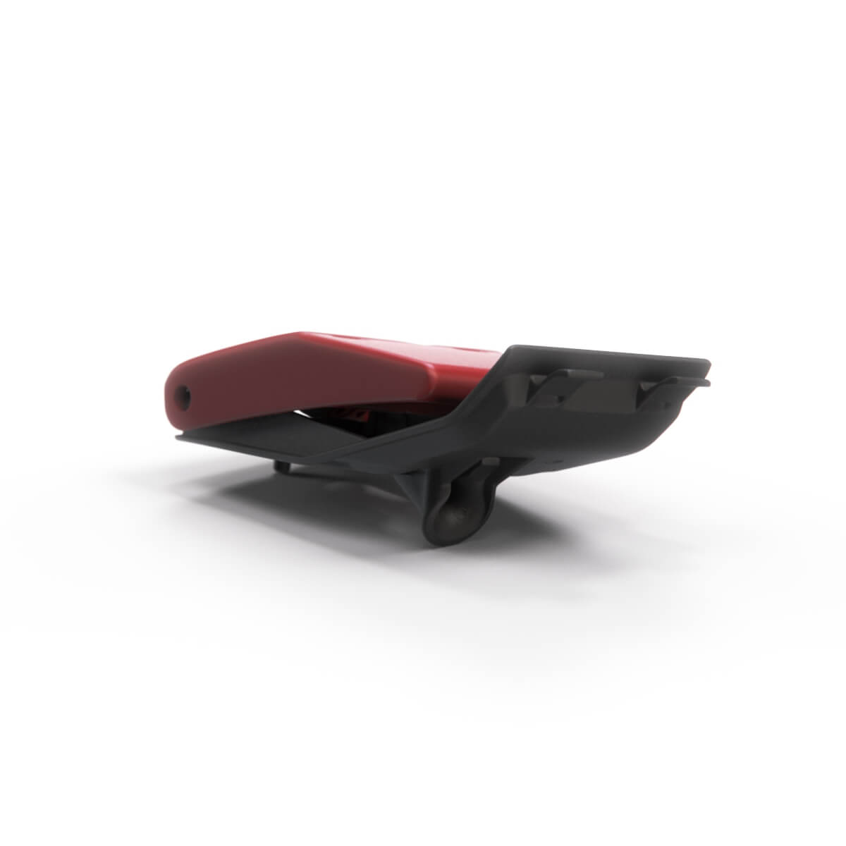 Mercedes-Benz W124 Hood Release Handle Lever Red and Black (A1248800120) — view 3