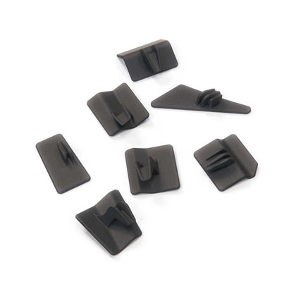 Mercedes-Benz W124 Rear Door Panel Clip Repair Kit Left or Right Set of 7 (Door Card Mounting Clips) Black