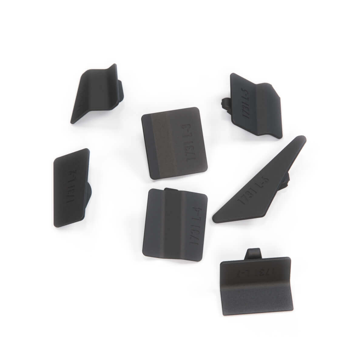 Mercedes-Benz W124 Rear Door Panel Clip Repair Kit Left or Right Set of 7 (Door Card Mounting Clips) Black — view 3
