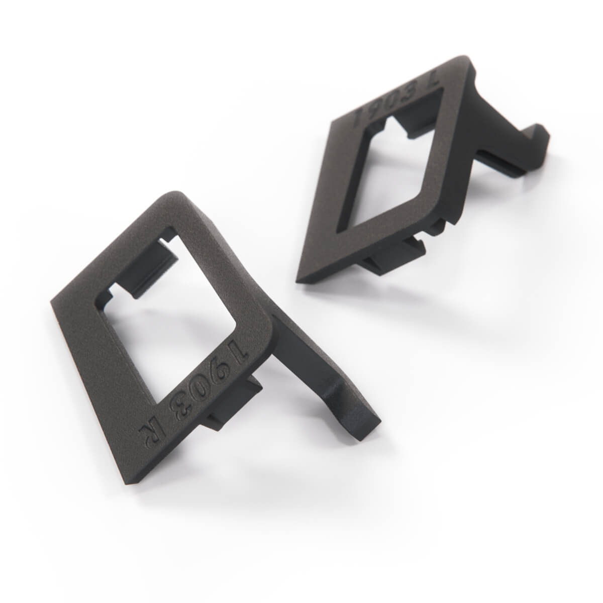 Mercedes-Benz W124 Repair Kit for Centre Console Trim Bracket Left & Right Black (A1246830225 & A1246830223) — view 2