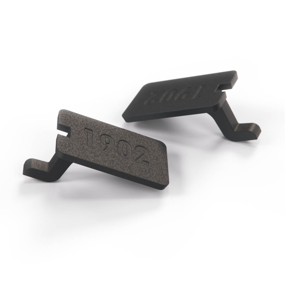 Mercedes-Benz W124 Repair Kit for Centre Console Trim Bracket Set of 2 Black (A1246830323) — view 2