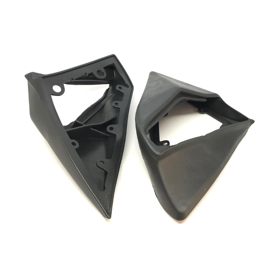 Mercedes-Benz W124 W201 Side Mirror Rubber Seal Pad Set of 2 Left and Right Black (A1248107716) — view 2