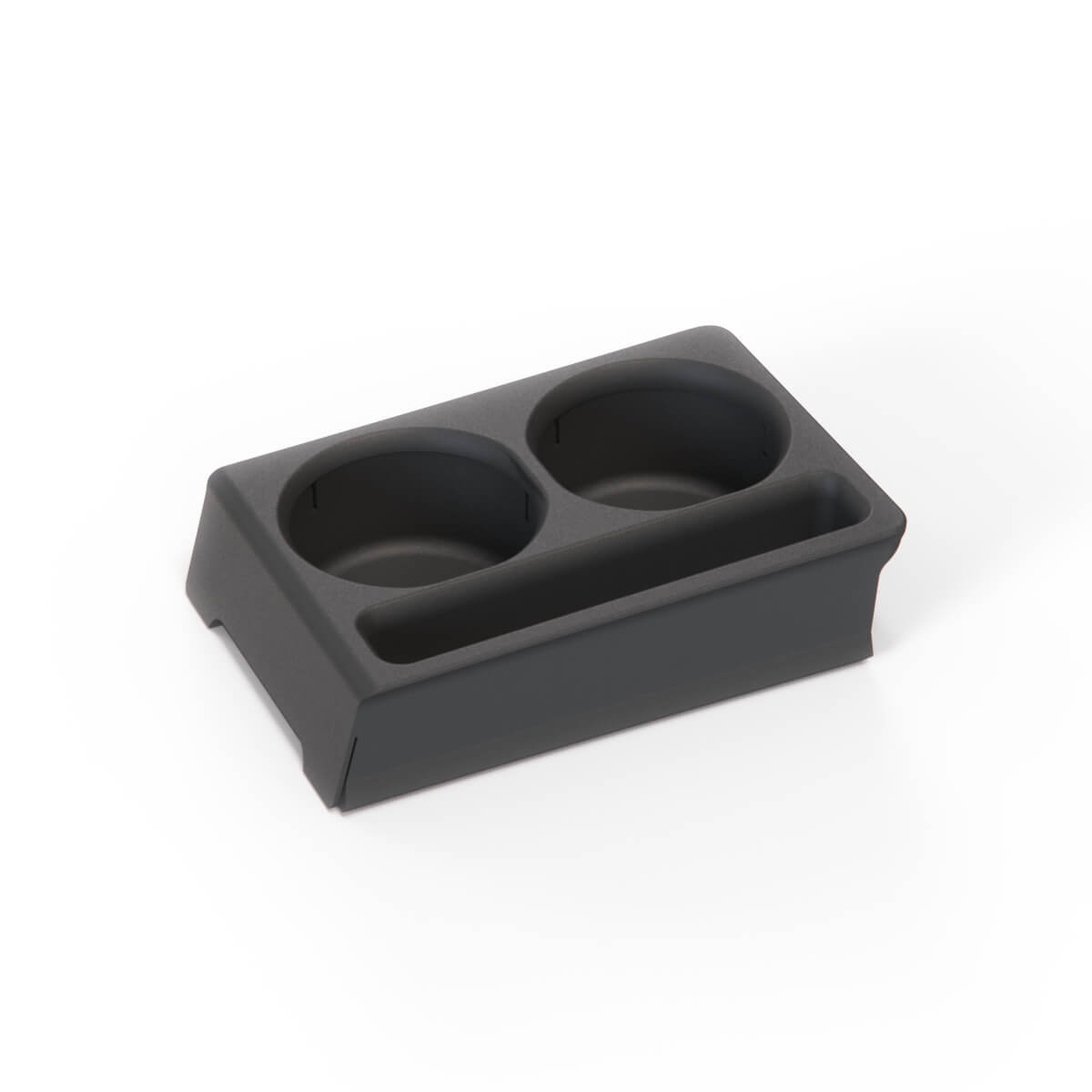 Mercedes-Benz W126 / C126 SEC Centre Console Insert Cupholder Black — view 2