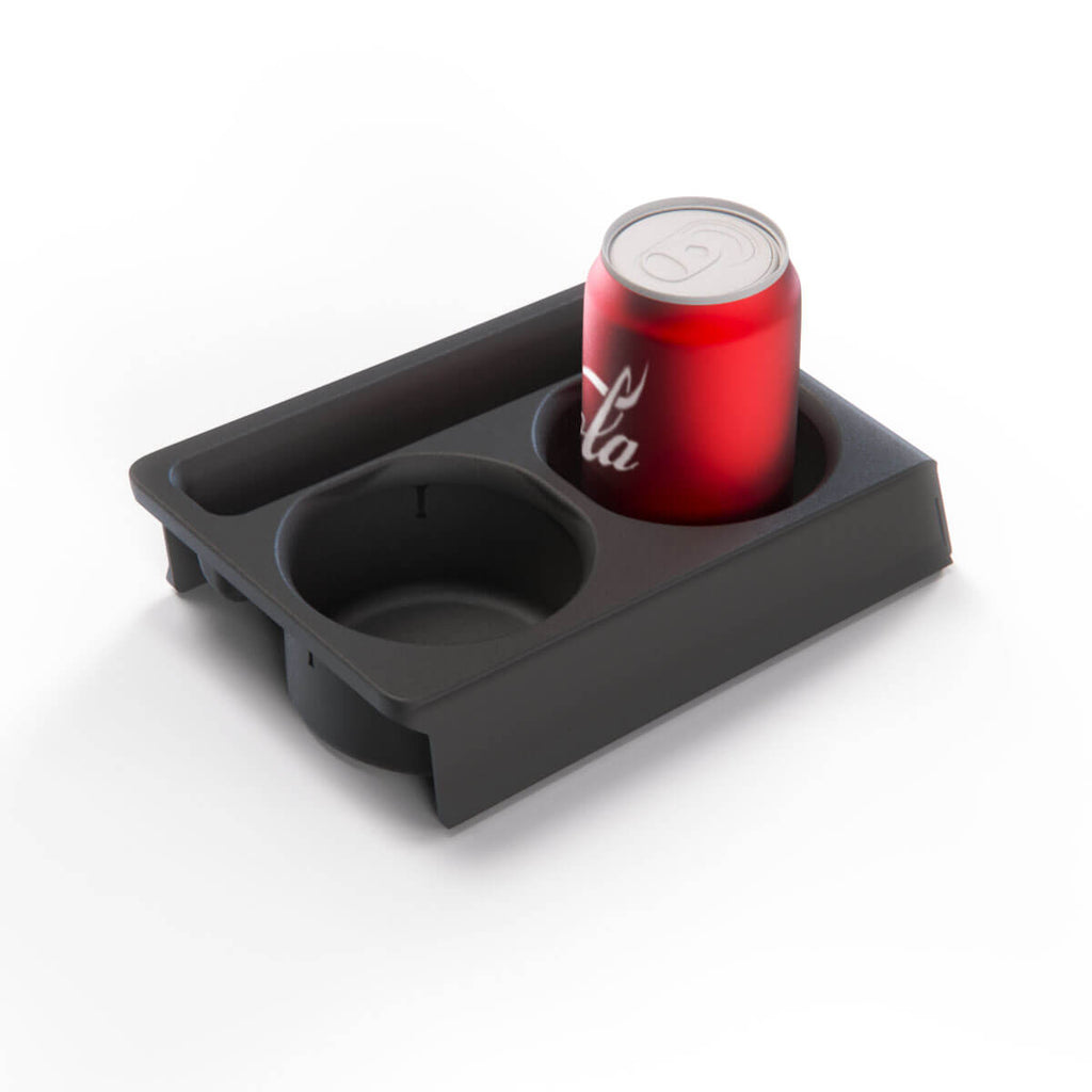 Mercedes-Benz W126 / C126 SEC Centre Console Insert Cupholder Black — view 5