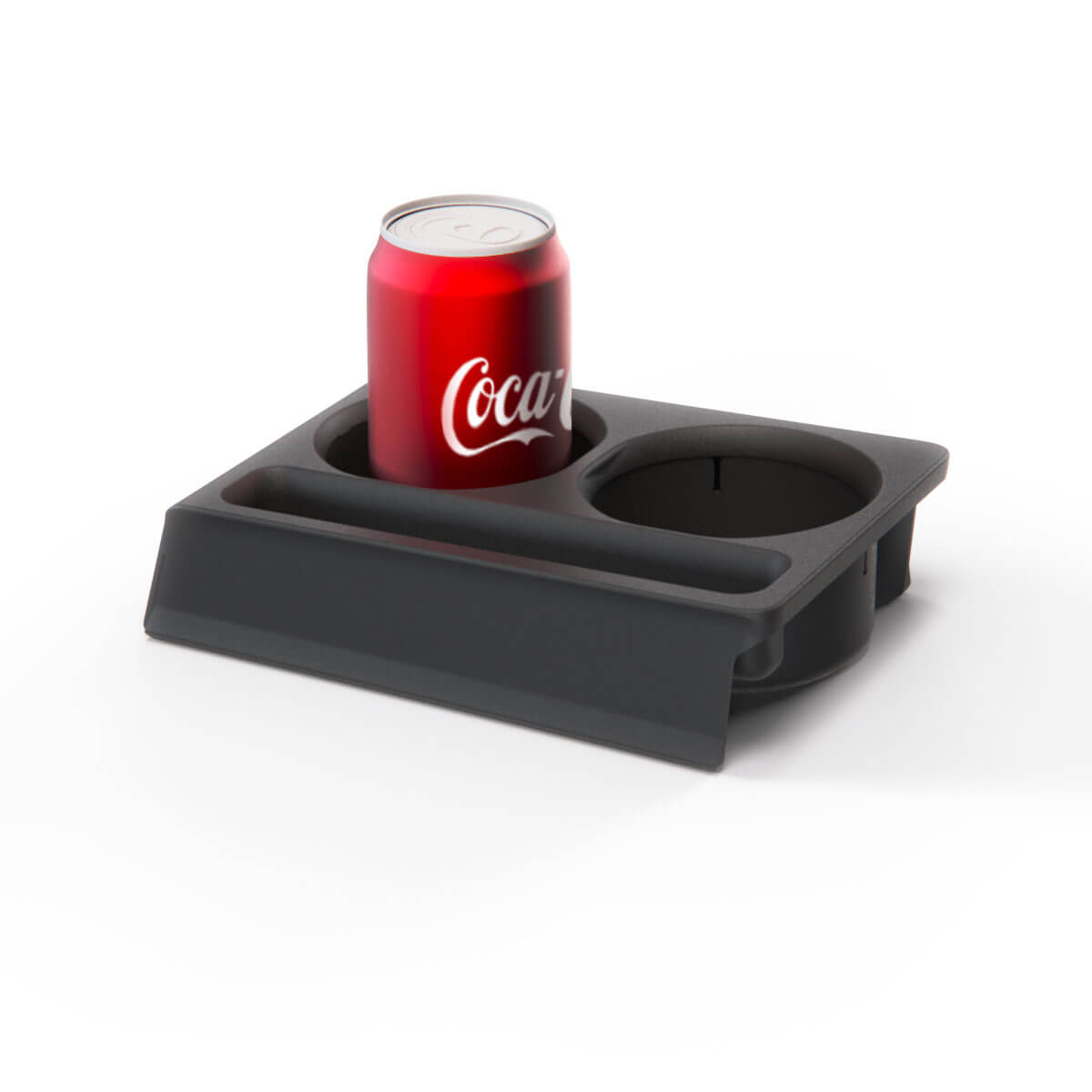 Mercedes-Benz W126 / C126 SEC Centre Console Insert Cupholder Black — view 6