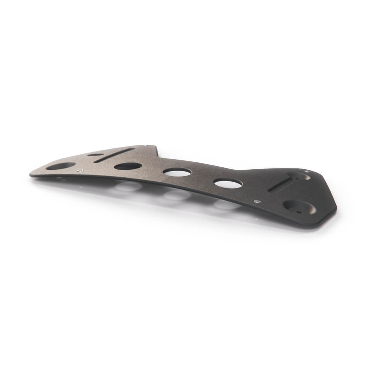 Mercedes-Benz W126 / C126 SEC USA Front Bumper License Plate Holder Bracket Black (A1268170211) — view 2