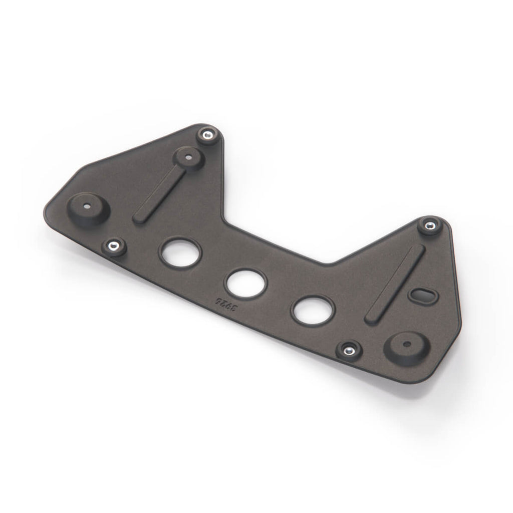 Mercedes-Benz W126 / C126 SEC USA Front Bumper License Plate Holder Bracket Black (A1268170211) — view 3
