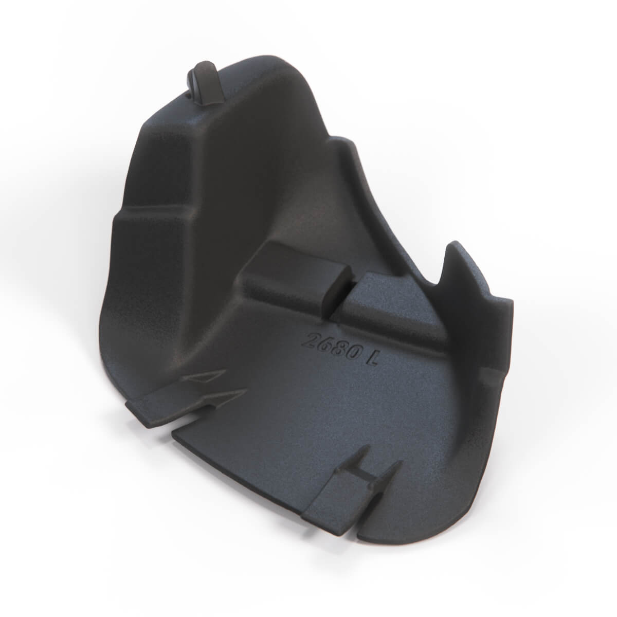Mercedes-Benz W126 Covering Torsion Bar Bearing Left or Right Black (A1266830136 / A1266830236) — view 3
