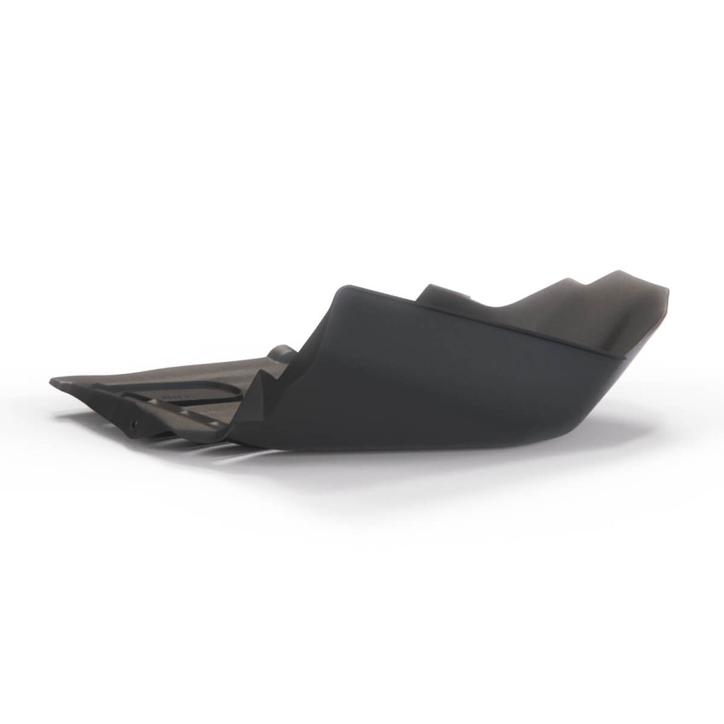 Mercedes-Benz W126 Oil Cooler Shield Fender Cover Left or Right Black (A1268840735 / A1268840835) — view 3