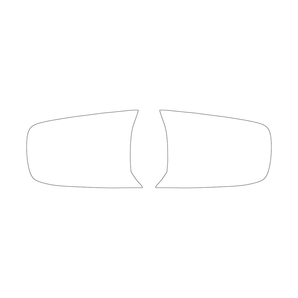 Mercedes-Benz W126 SEC Mirrors Cover – PPF Paint Protection Film Precut – 3M PRO Transparent Anti-scratch Cover — view 2