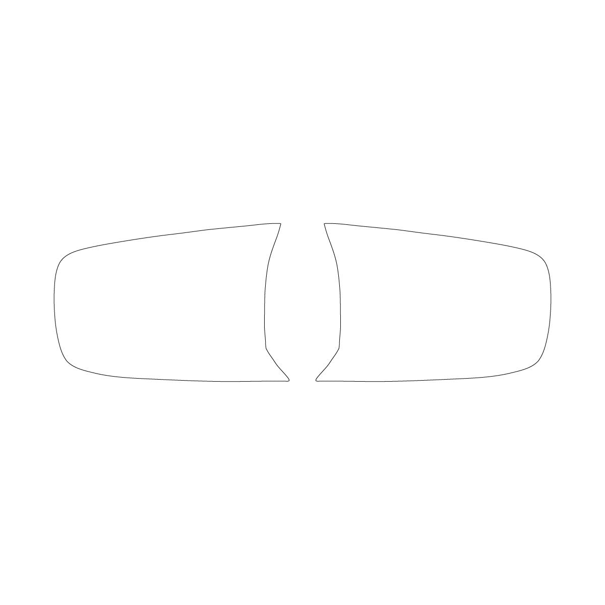 Mercedes-Benz W126 SEC Mirrors Cover – PPF Paint Protection Film Precut – 3M PRO Transparent Anti-scratch Cover — view 2