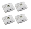 Mercedes-Benz W126 Window Sliding Jaw Clip Regulator Retainer Bushing Set of 4 (A1267200142)