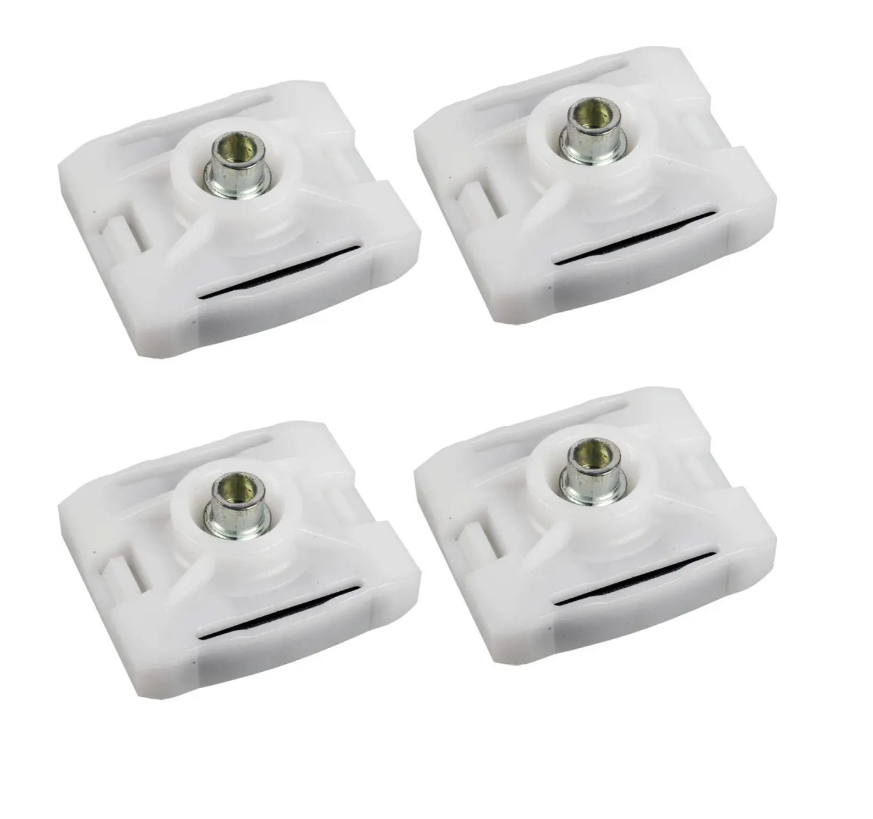 Mercedes-Benz W126 Window Sliding Jaw Clip Regulator Retainer Bushing Set of 4 (A1267200142)