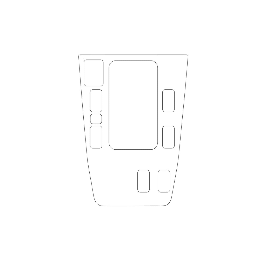 Mercedes-Benz W140 Centre Console Trim Panel – PPF Paint Protection Film Precut — view 2