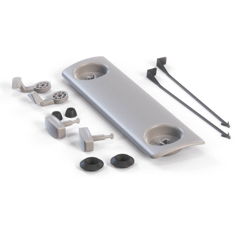 Mercedes-Benz W140 Rear Bumper Trailer Hitch Cover Trim Primed (A1408850223) — view 2