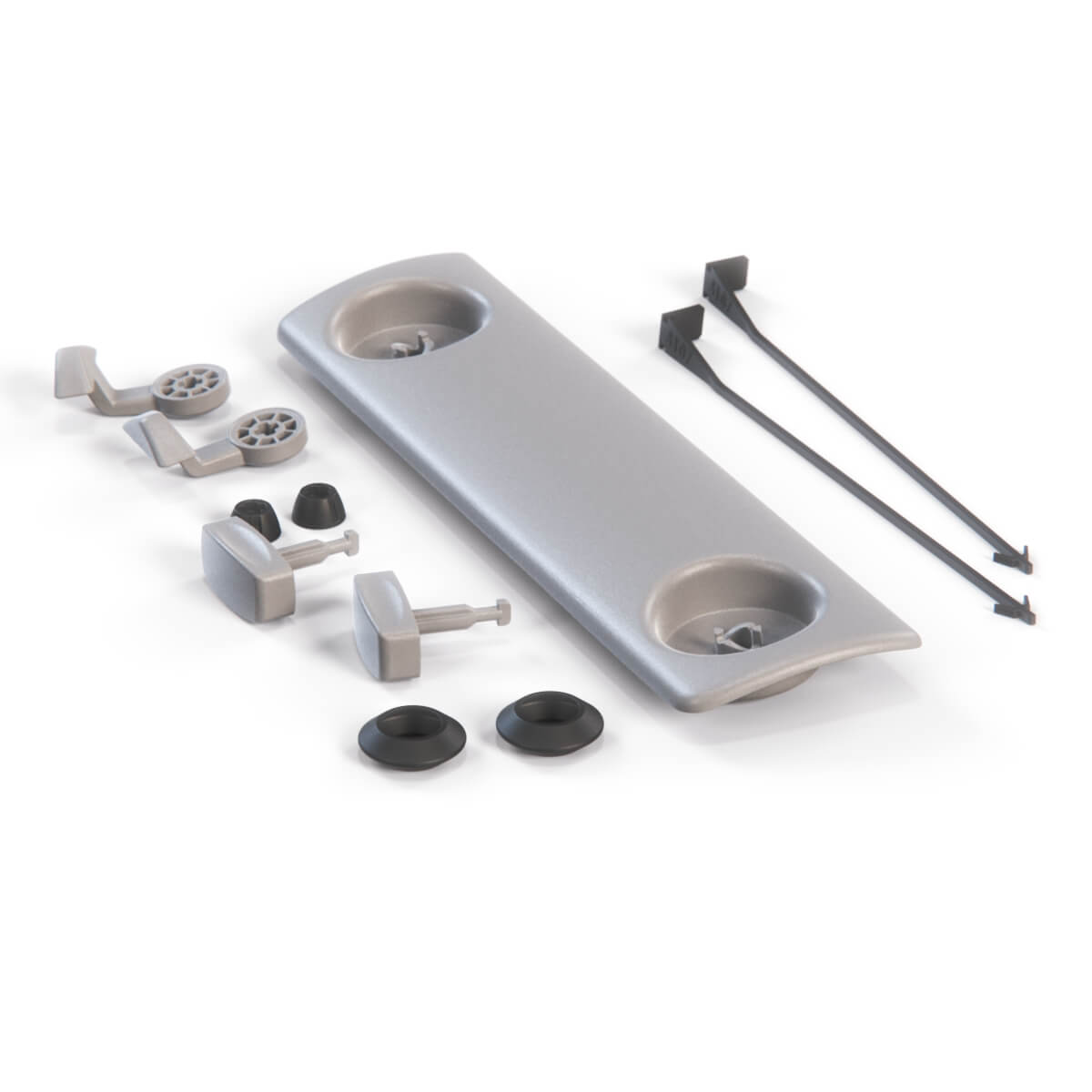 Mercedes-Benz W140 Rear Bumper Trailer Hitch Cover Trim Primed (A1408850223) — view 2