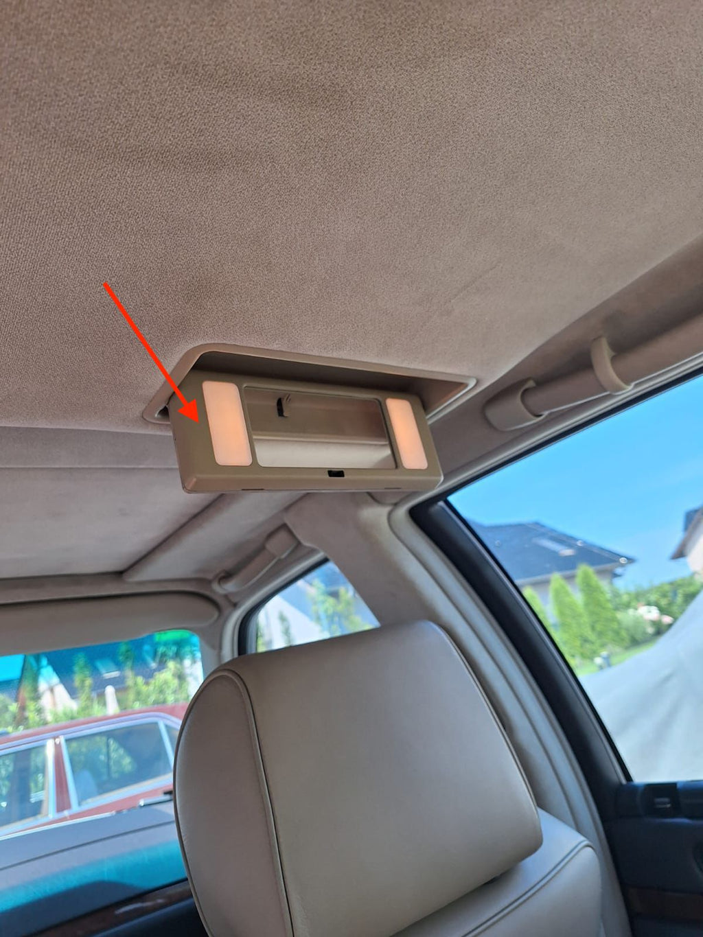 Mercedes-Benz W140 Rear Vanity Mirror Housing All Colours (A1408101717) — view 5