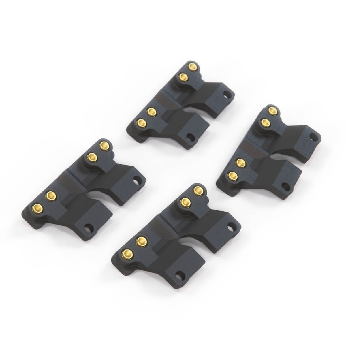 Mercedes-Benz W140 S Class Fog Light Auxiliary High Beam Mounting Bracket Set of 4 Black