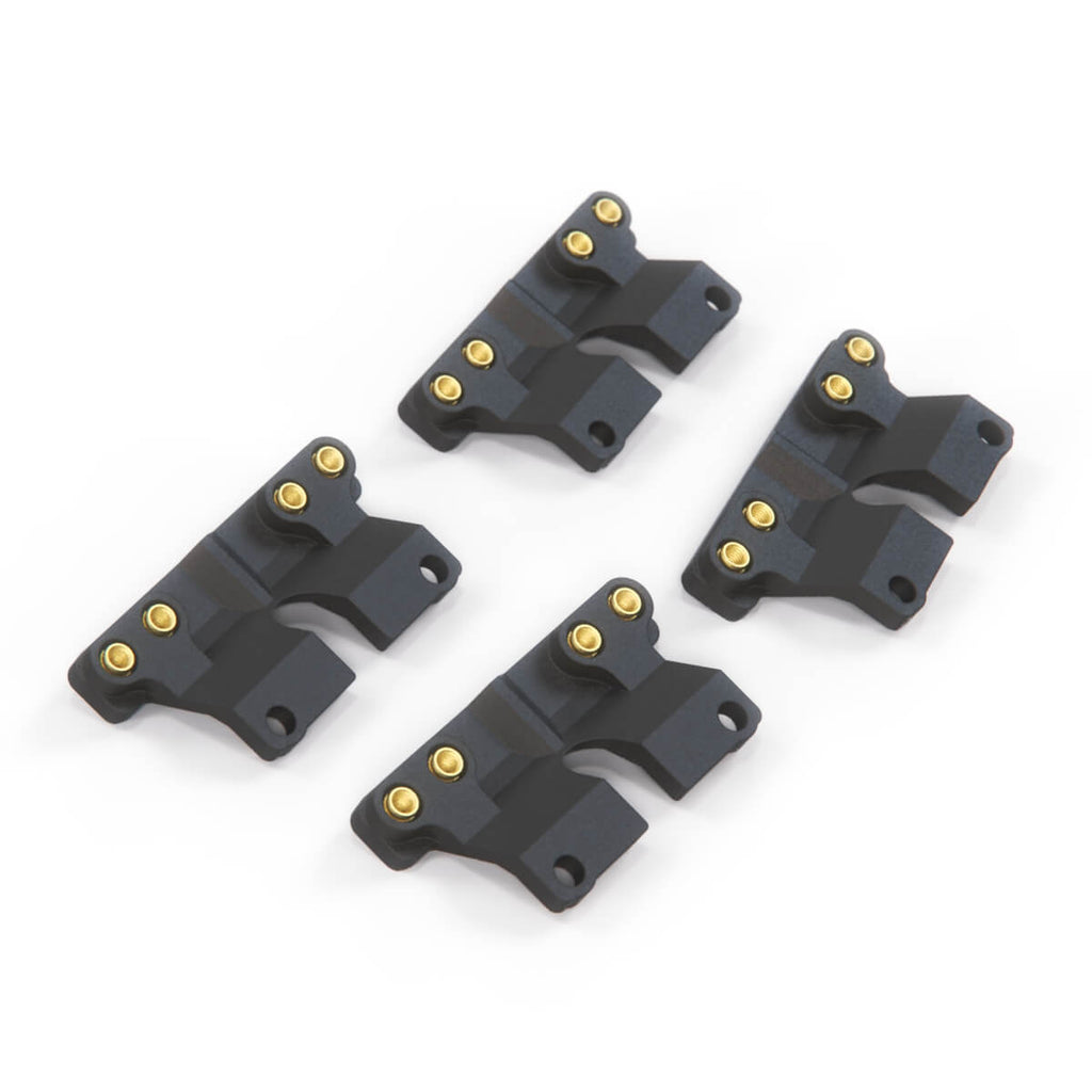 Mercedes-Benz W140 S Class Fog Light Auxiliary High Beam Mounting Bracket Set of 4 Black — view 2