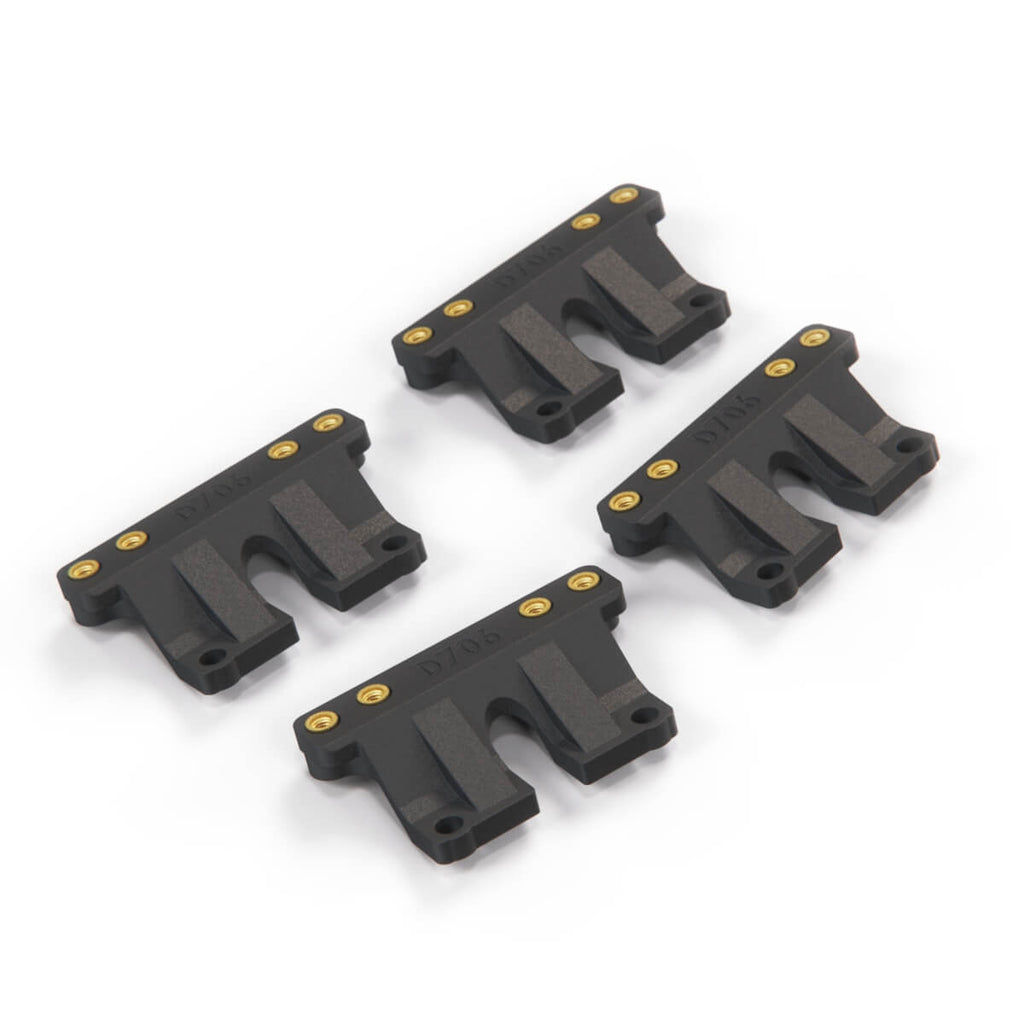 Mercedes-Benz W140 S Class Fog Light Auxiliary High Beam Mounting Bracket Set of 4 Black — view 3