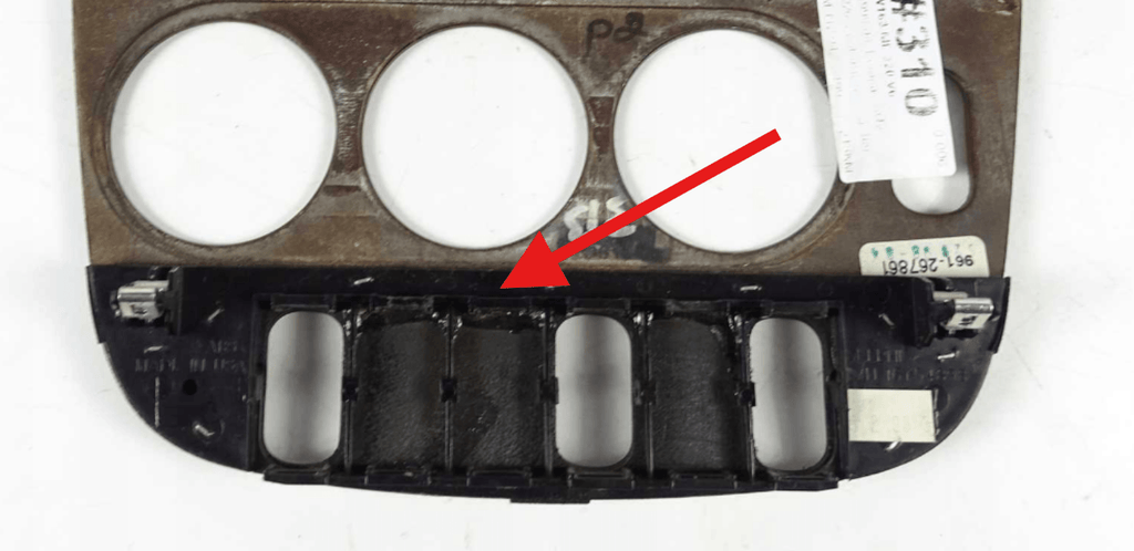 Mercedes-Benz W163 Fascia Stereo Radio Lower Bezel Panel Frame Trim Behr Black — view 4