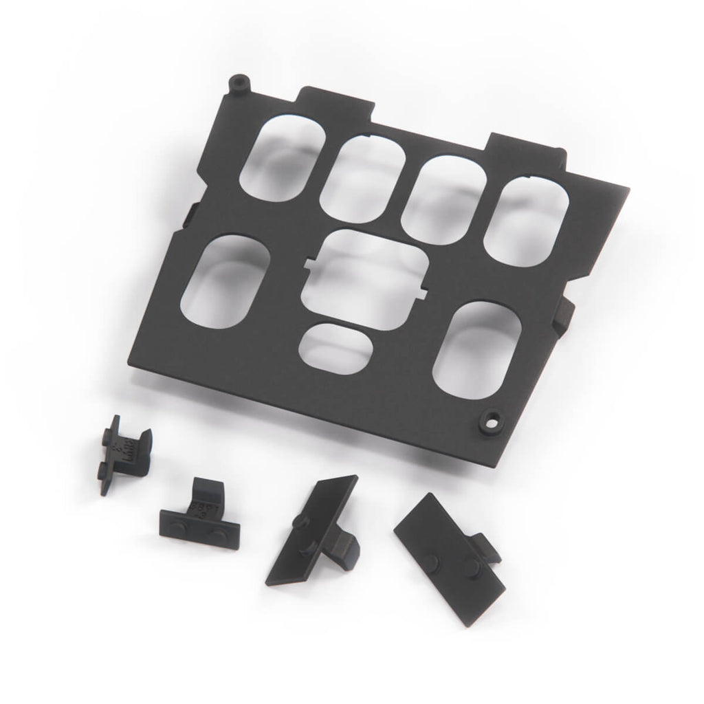 Mercedes-Benz W163 ML Shifter Wood Trim Bezel Switch Mounting Brackets Black 16758924 Delphi