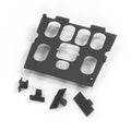 Mercedes-Benz W163 ML Shifter Wood Trim Bezel Switch Mounting Brackets Black 16758924 Delphi